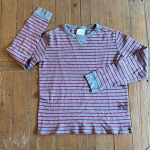 Hanna andersson striped thermal long sleeve tee